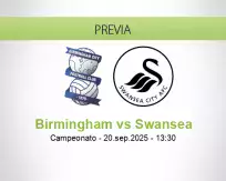 Pronóstico Birmingham Swansea (20 septiembre 2025)