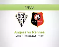 Pronóstico Angers Rennes (31 agosto 2025)