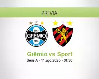 Pronóstico Grêmio Sport (10 agosto 2025)