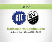 Pronóstico Karlsruhe Sandhausen (08 febrero 2022)