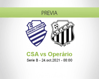 Pronóstico CSA Operário (23 octubre 2021)