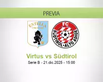 Pronóstico Virtus Südtirol (21 diciembre 2025)