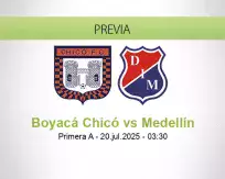 Pronóstico Boyacá Chicó Medellín (19 julio 2025)