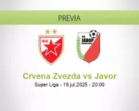 Pronóstico Crvena Zvezda Javor (19 julio 2025)