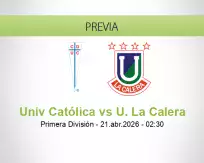 Univ Católica vs U. La Calera