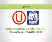 Pronóstico Universitario Alianza Atl. (26 abril 2026)