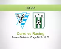 Pronóstico Cerro Racing (10 agosto 2025)