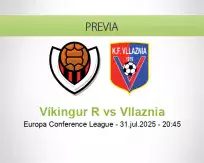 Pronóstico Víkingur R Vllaznia (31 julio 2025)