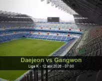 Pronóstico Daejeon Gangwon (12 abril 2026)