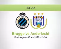 Pronóstico Brugge Anderlecht (06 abril 2026)