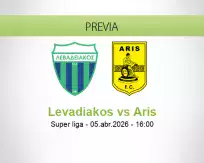 Pronóstico Levadiakos Aris (05 abril 2026)