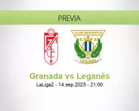 Pronóstico Granada Leganés (14 septiembre 2025)