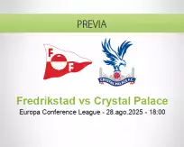 Pronóstico Fredrikstad Crystal Palace (28 agosto 2025)