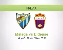 Pronóstico Málaga Eldense (18 diciembre 2024)