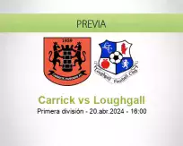 Pronóstico Carrick Loughgall (20 abril 2024)