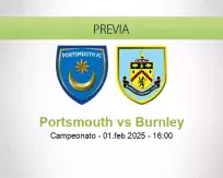 Pronóstico Portsmouth Burnley (01 febrero 2025)