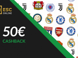 Freebet de 50€ no ESC Online