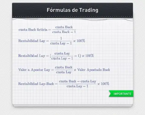 Fórmulas útiles en el trading de apuestas deportivas