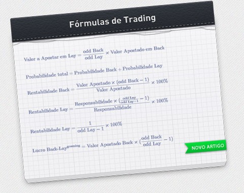 Fórmulas úteis no Trading de Apostas Desportivas