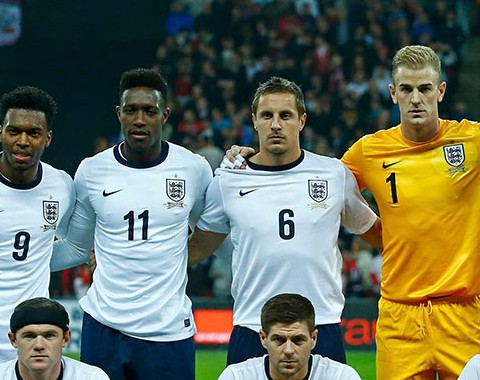 A Seleção da Inglaterra de Wayne Rooney, Steven Gerrard e Frank Lampard