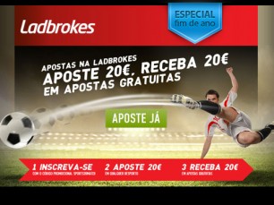 Ladbrokes com bónus de boas vindas para Portugueses