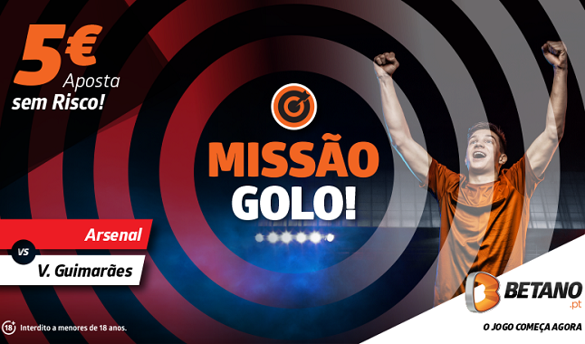 Aposta sem Risco para o Arsenal vs Vitória Guimarães
