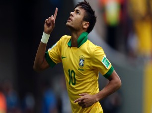 Neymar para marcar no Brasil vs Colômbia