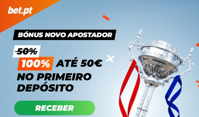 NOVO BÓNUS BET.PT: ganha 100% no teu 1º depósito