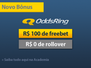 Bônus de boas-vindas completamente sem risco até 100 Reais na OddsRing