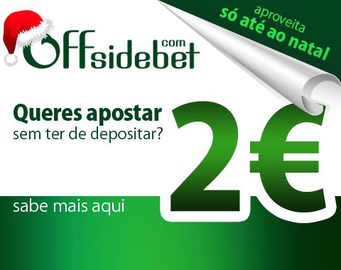 Recebe saldo Offsidebet de forma gratuita - Oferta de Natal