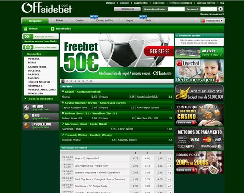 Offsidebet - Freebet até €50 (Como apostar na Offsidebet)