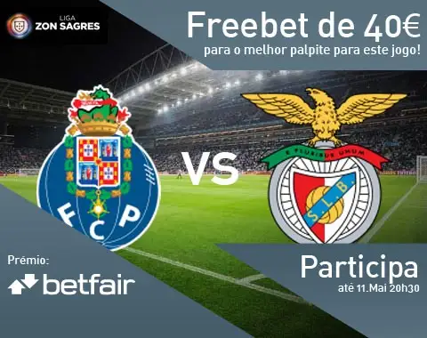 Passatempo: qual o resultado do jogo Porto vs Benfica?