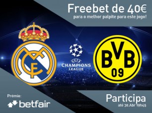 Passatempo: qual o resultado do jogo Real Madrid vs Borussia Dortmund?