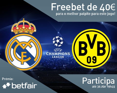 Passatempo: qual o resultado do jogo Real Madrid vs Borussia Dortmund?