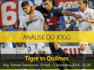 Análise do jogo: Tigre vs Quilmes (1 Setembro 2014)