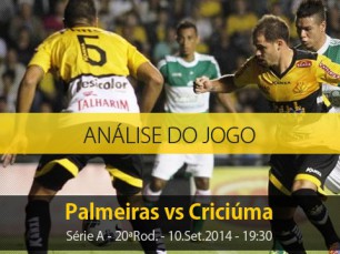 Análise do jogo: Palmeiras vs Criciúma (10 Setembro 2014)
