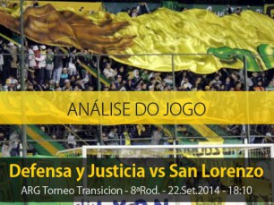Análise do jogo: Defensa y Justicia X San Lorenzo (22 Setembro 2014)