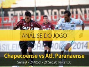 Análise do jogo: Chapecoense vs Atlético Paranaense (24 Setembro 2014)