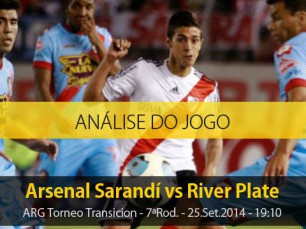 Análise do jogo: Arsenal Sarandí vs River Plate (25 Setembro 2014)