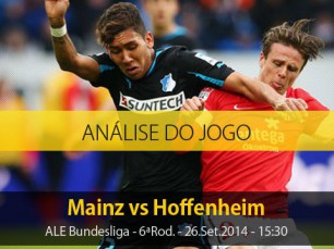Análise do jogo: Mainz vs Hoffenheim (26 Setembro 2014)