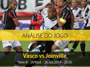 Análise do jogo: Vasco X Joinville (26 Setembro 2014)