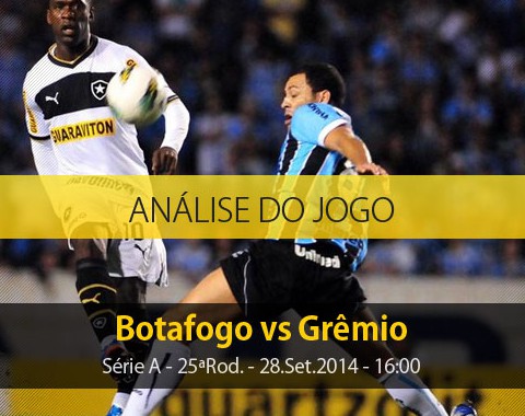 Análise do jogo: Botafogo vs Grêmio (28 Setembro 2014)