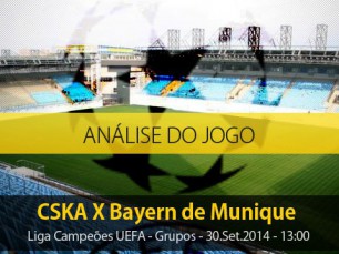 Análise do jogo: CSKA X Bayern de Munique (30 Setembro 2014)