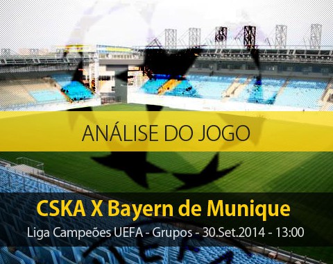 Análise do jogo: CSKA X Bayern de Munique (30 Setembro 2014)