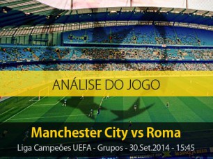 Análise do jogo: Manchester City vs Roma (30 Setembro 2014)