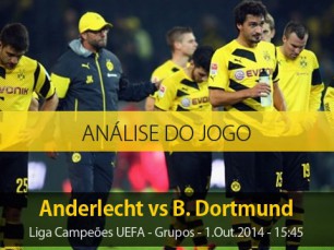 Análise do jogo: Anderlecht vs Borussia Dortmund (1 Outubro 2014)