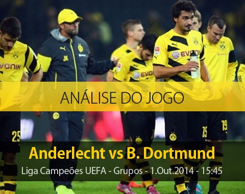 Análise do jogo: Anderlecht vs Borussia Dortmund (1 Outubro 2014)