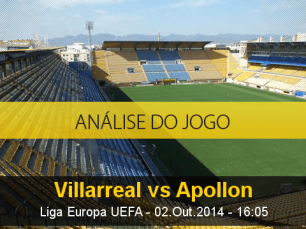 Análise do jogo: Villarreal vs Apolon Limassol (2 Outubro 2014)