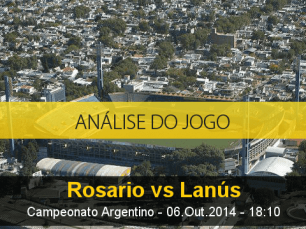 Análise do jogo: Rosário Central vs Lanús (6 Outubro 2014)