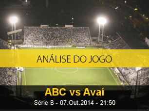 Análise do jogo: ABC vs Avaí (7 Outubro 2014)